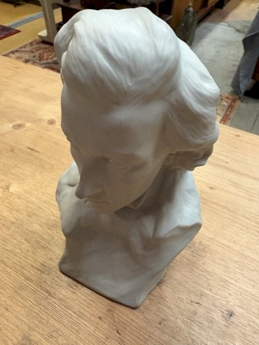 Buste de Chopin en Biscuit signé Nannini – 20 cm