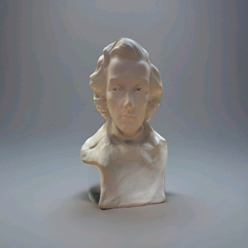 Buste de Chopin en Biscuit signé Nannini – 20 cm
