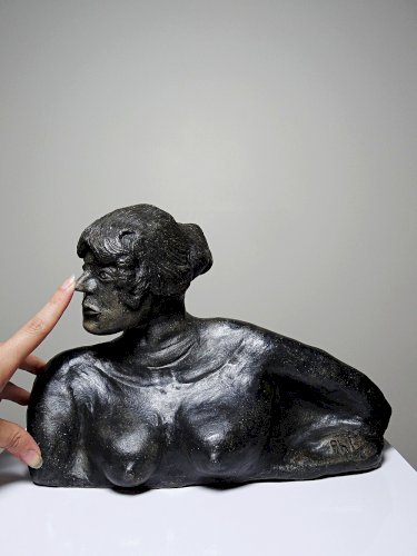 Buste de femme céramique XXe artisanat dart à identifier