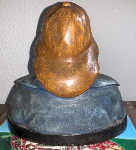 Buste de pêcheur Le Treport terre cuite polychrome l'Isle Adam