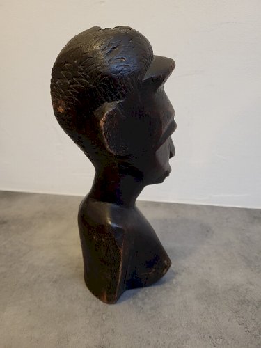 BUSTE EN BOIS AFRICAIN ANCIEN