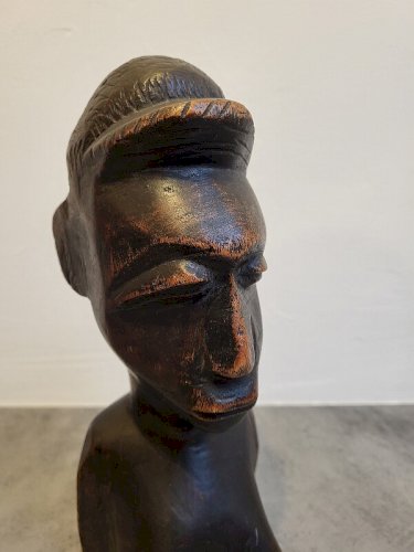 BUSTE EN BOIS AFRICAIN ANCIEN