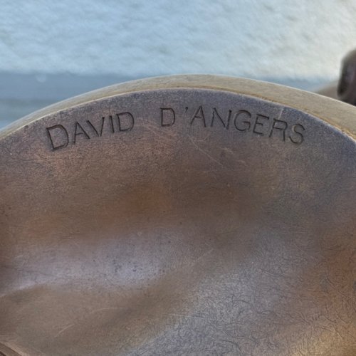 Buste en bronze de Victor Hugo par David d'Angers et F. Barbedienne M4059