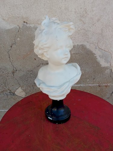 buste en plâtre ancien