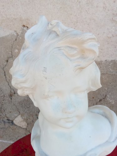 buste en plâtre ancien