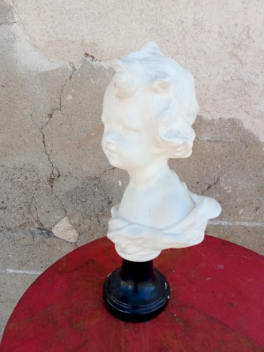buste en plâtre ancien