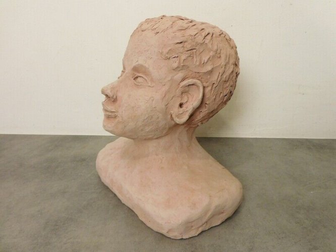 BUSTE EN TERRE CUITE D'ENFANT MTH MARIE MELLA N° 5