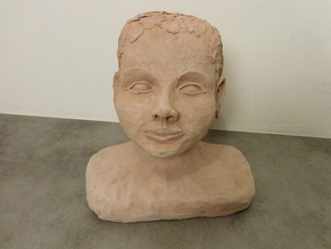BUSTE EN TERRE CUITE D'ENFANT MTH MARIE MELLA N° 5