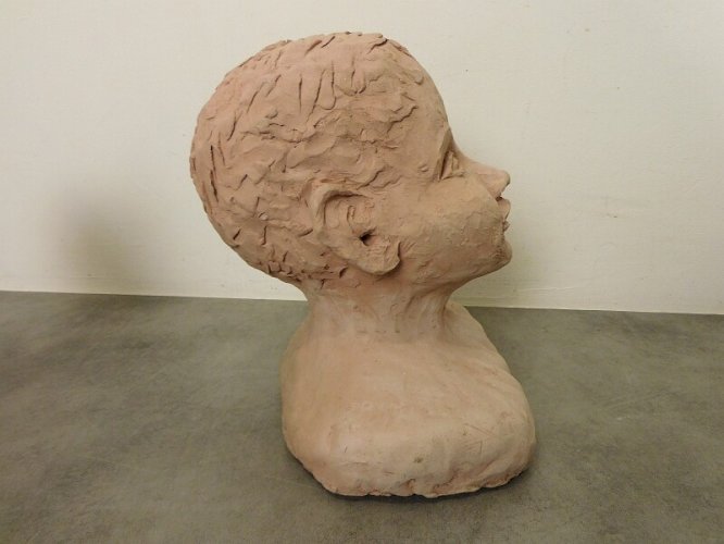 BUSTE EN TERRE CUITE D'ENFANT MTH MARIE MELLA N° 5