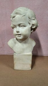 TERRACOTTA BUST SIGNED H BARGAS