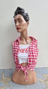 Vintage store mannequin bust