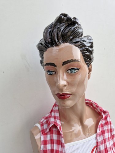 Buste mannequin de magasin vintage 