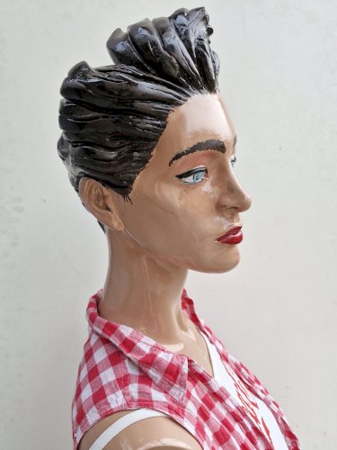 Buste mannequin de magasin vintage 