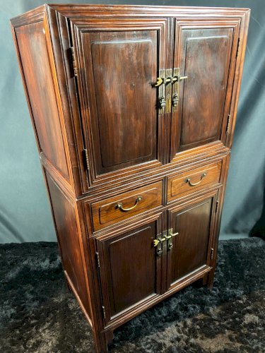 Cabinet de mariage Chine 1930 en hongmu massif Chinese Wedding Cabinet