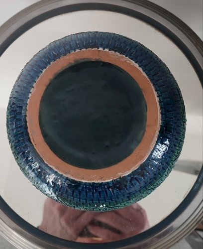 Cache-pot céramique Rimini Blu , Aldo Londi , Bitossi