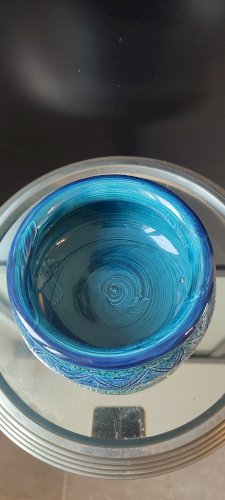 Cache-pot céramique Rimini Blu , Aldo Londi , Bitossi