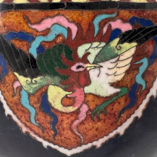 Cache-pot cloisonné Japon fin du XIXe M4047