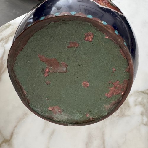 Cache-pot cloisonné Japon fin du XIXe M4047