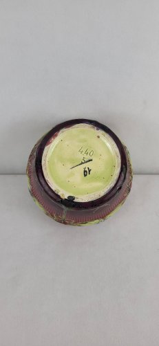 Cache Pot en barbotine Art Nouveau