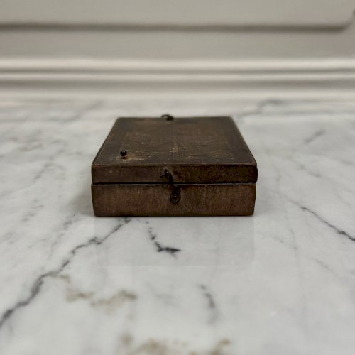 Cadran solaire de poche portatif en bois XVIIIe M3921