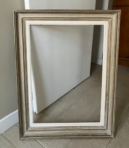 cadre ancien montparnasse bois patine format 15M feuillure 65x46 cm