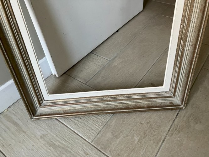 cadre ancien montparnasse bois patine format 15M feuillure 65x46 cm