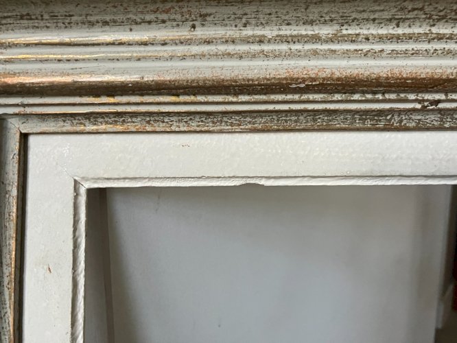 cadre ancien montparnasse bois patine format 15M feuillure 65x46 cm