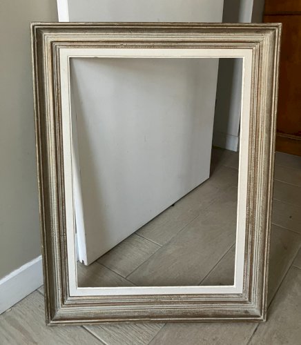 cadre ancien montparnasse bois patine format 15M feuillure 65x46 cm