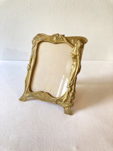 Art nouveau brass frame