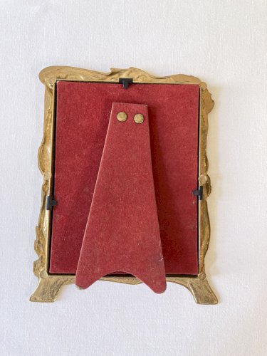 Cadre art nouveau en laiton