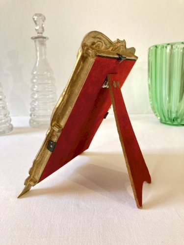 Cadre art nouveau en laiton