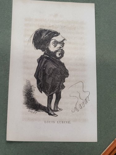 CADRE AVEC 15 CARTES BINETTES NADAR GASPARD FELIX TOURNACHON 1820-1910