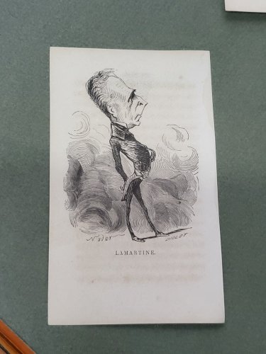 CADRE AVEC 15 CARTES BINETTES NADAR GASPARD FELIX TOURNACHON 1820-1910