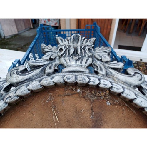 Cadre Bois Cérusé Vieux Gris