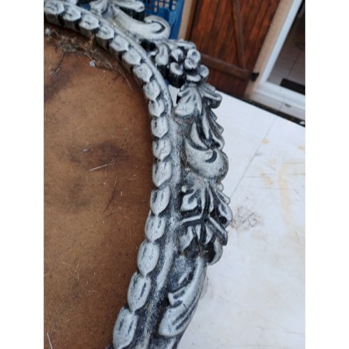 Cadre Bois Cérusé Vieux Gris