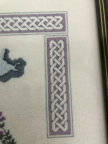 Cadre canevas broderie  bREIZH BRETAGNE vintage Bretonne broder couture