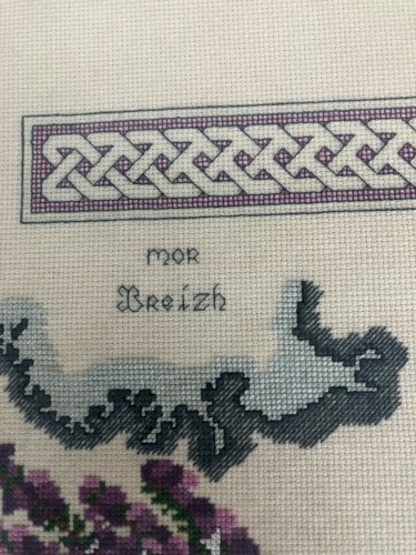 Cadre canevas broderie  bREIZH BRETAGNE vintage Bretonne broder couture