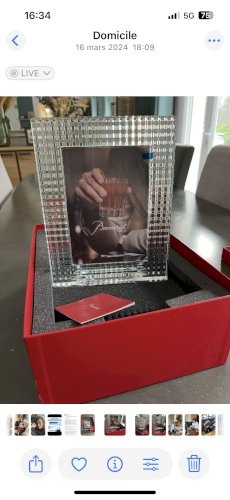 Cadre cristal de BACCARAT modèle EYE