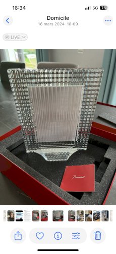 Cadre cristal de BACCARAT modèle EYE