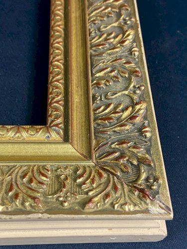 Cadre en bois doré à décor de rinceaux style Louis XIV Régence Louis XV