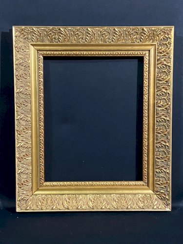 Cadre en bois doré à décor de rinceaux style Louis XIV Régence Louis XV