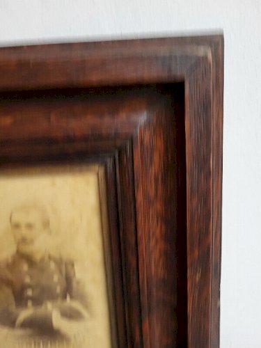 CADRE EN BOIS PHOTO D'UN SOLDAT MILITAIRE