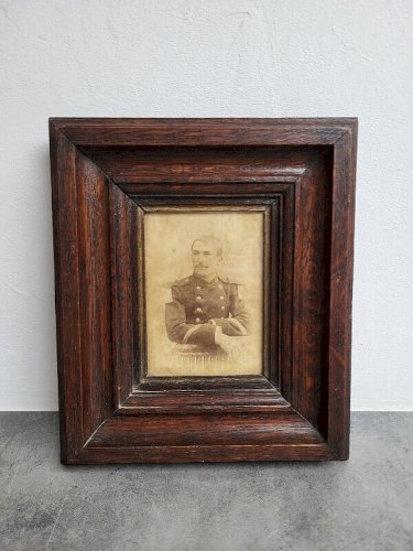 CADRE EN BOIS PHOTO D'UN SOLDAT MILITAIRE