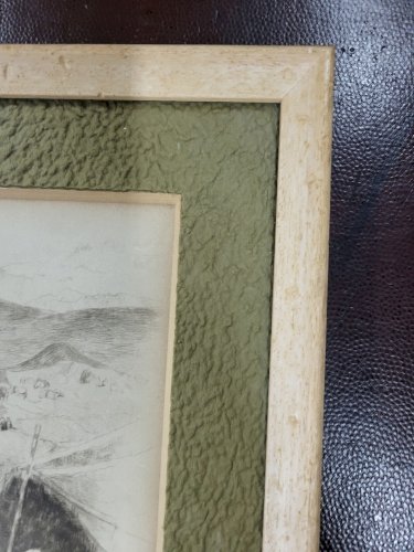 CADRE GRAVURE DE HENRI LE RICHE MAROC 1932 N° 1