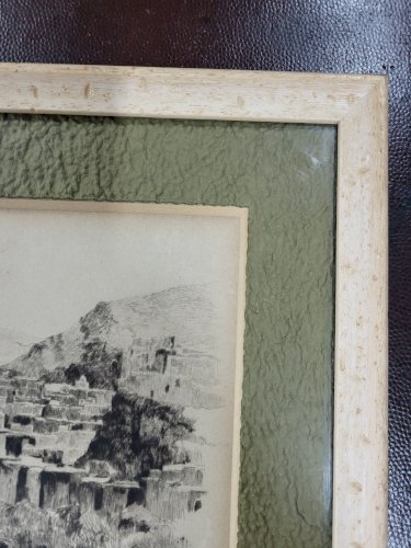 CADRE GRAVURE DE HENRI LE RICHE MAROC 1932 N° 2