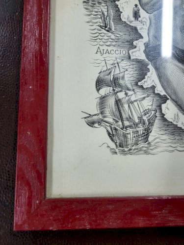 CADRE GRAVURE DECARIS ALBERT "LES VINS DE CORSE"