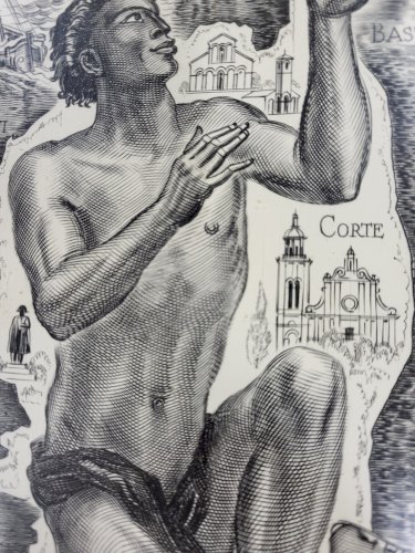 CADRE GRAVURE DECARIS ALBERT "LES VINS DE CORSE"