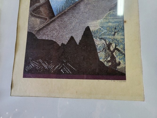 CADRE GRAVURE EAU FORTE FRANCOIS LOUIS SCHMIED N° 2
