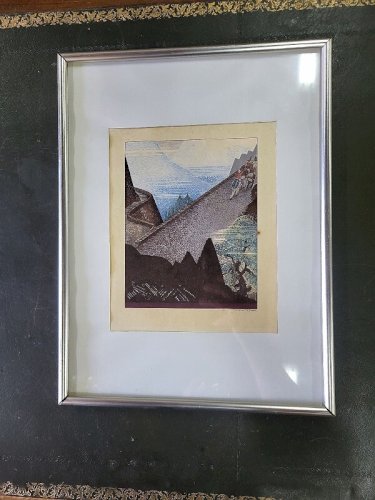 CADRE GRAVURE EAU FORTE FRANCOIS LOUIS SCHMIED N° 2