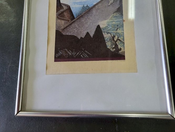 CADRE GRAVURE EAU FORTE FRANCOIS LOUIS SCHMIED N° 2